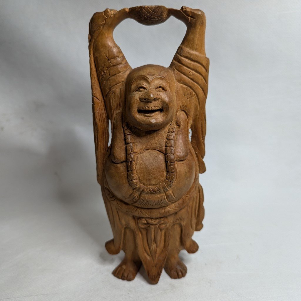 Buddha relief made of sandalwood