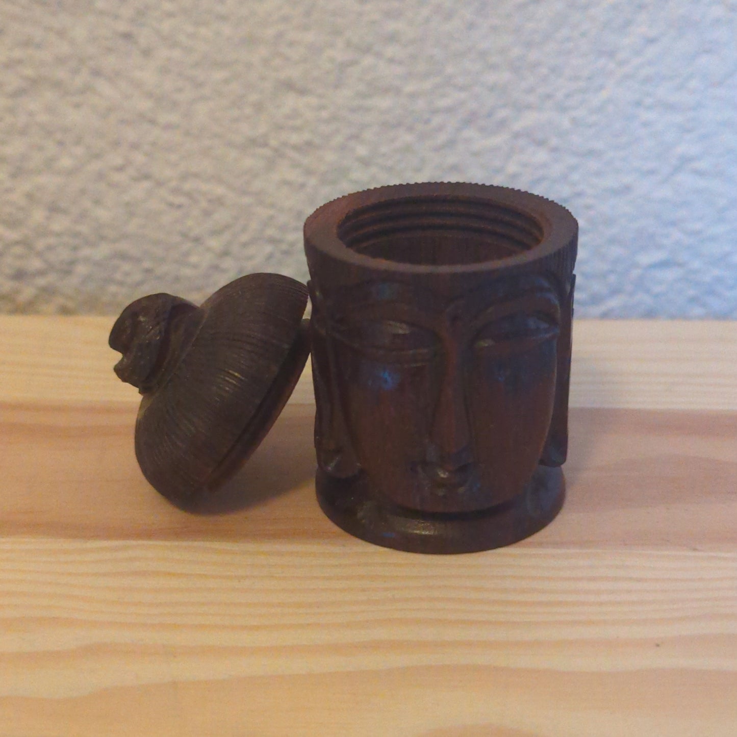 Buddha Kopf Pillendose