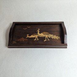 Tablet mit Pfau