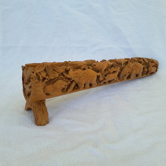 Jagdszene Sandelholz